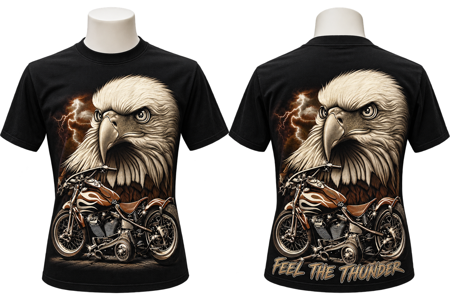 SACRED GOTHIC Biker Eagle T-shirt (Unisex)